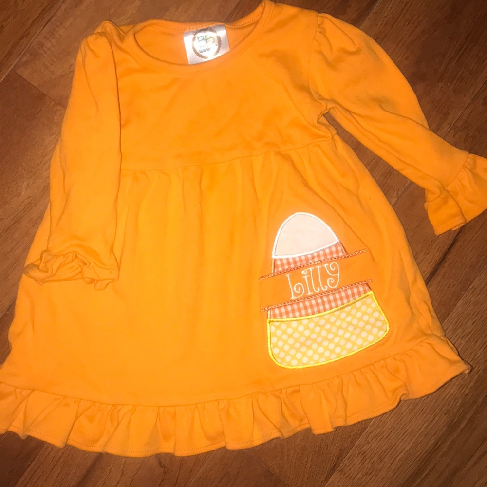 “Lilly” candy corn dress